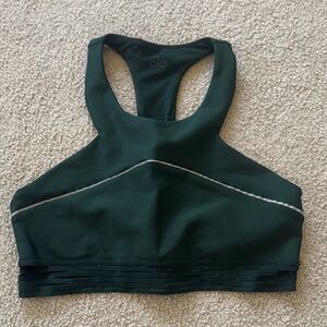 ALO Yoga Green Reflective Sports Bra